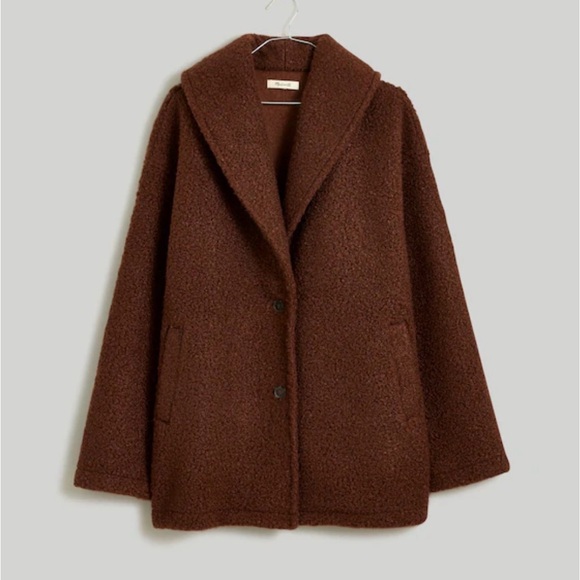 Madewell Pebbled Faux Shearling Shawl Collar Coat – Size M | Cozy Cottage - Picture 15 of 15